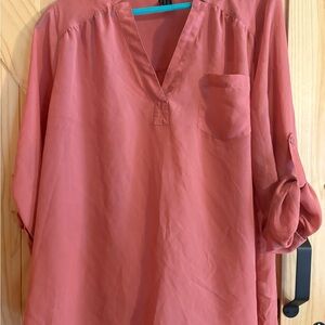 Maurices Coral V-Neck Blouse